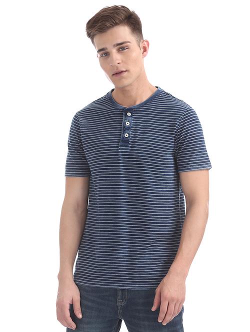 blue striped t-shirt - 16721349 - Standard Image - 1