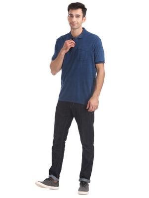 blue solid t-shirt - 16721351 - Standard Image - 4