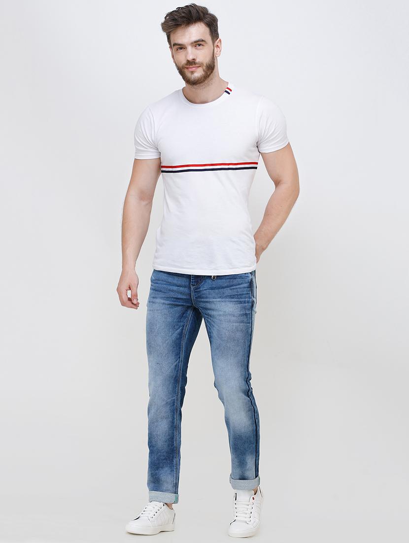 blue heavy washed jeans - 16721510 - Zoom Image - 4