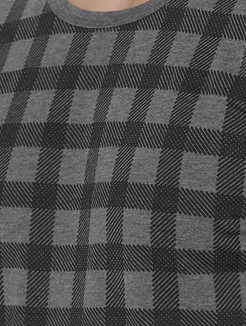 grey checkered t-shirt - 16721588 - Zoom Image - 4
