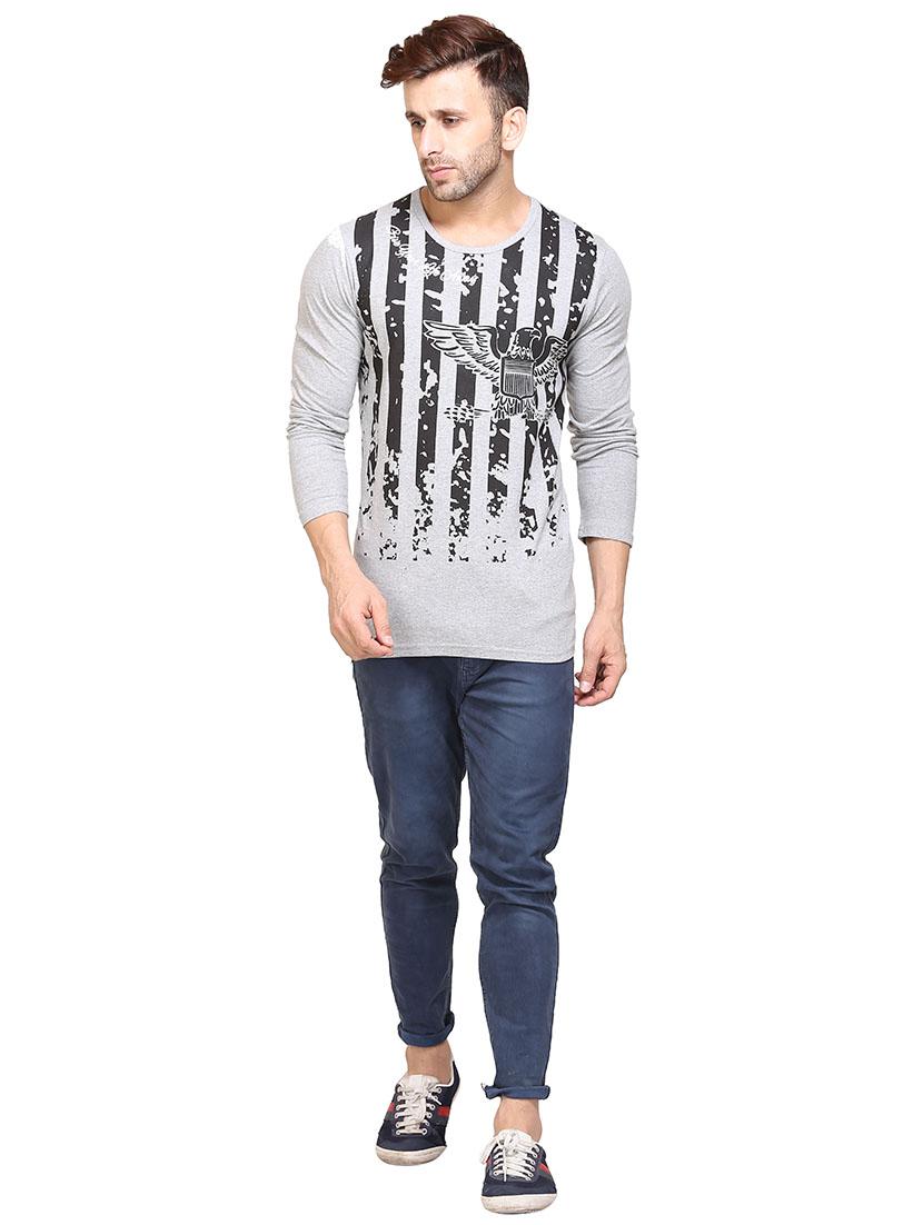 grey printed t-shirt - 16721606 - Zoom Image - 4