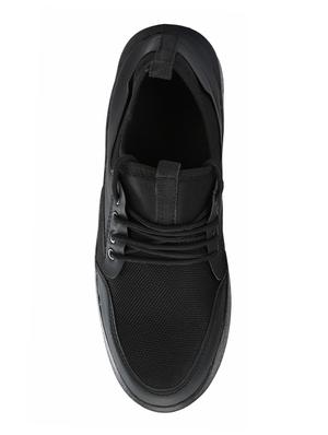 black mesh lace up sport shoes - 16722708 - Standard Image - 4