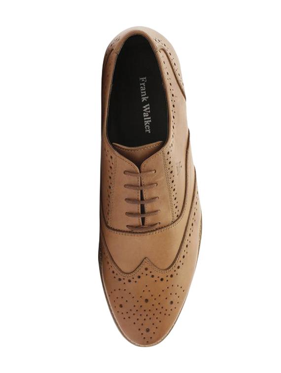 tan leather lace-up brouges - 16722998 - Zoom Image - 4