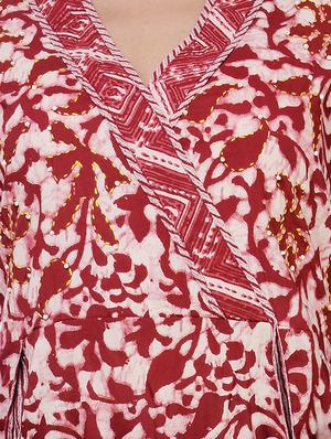 batik a-line ethnic dress - 16723107 - Standard Image - 4