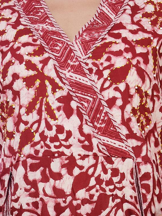 batik a-line ethnic dress - 16723107 - Zoom Image - 4