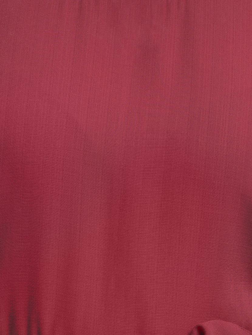 tie front round neck a-line dress - 16724780 - Zoom Image - 4