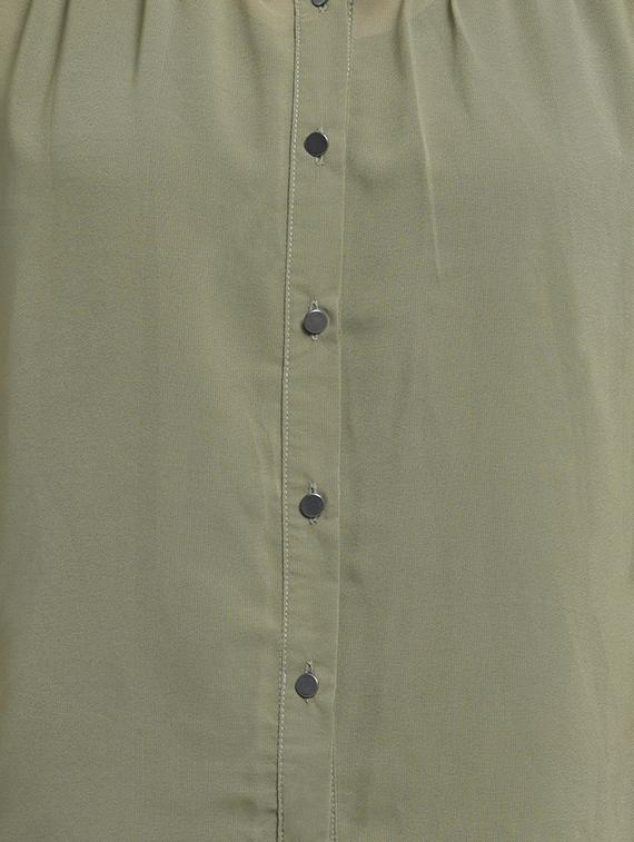roll up sleeved solid shirt - 16724787 - Zoom Image - 4