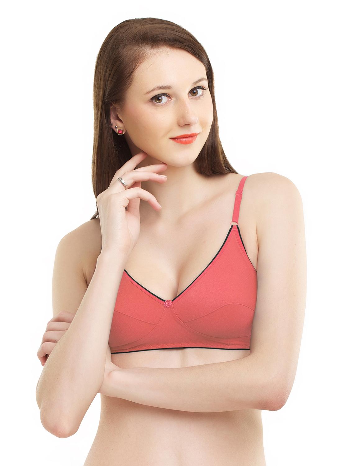 set of 2 lightly padded floral patch bra - 16724811 - Zoom Image - 4