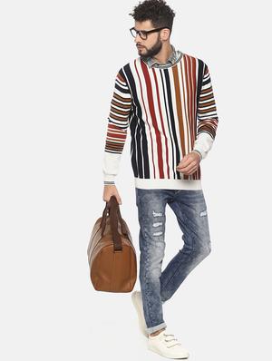 multi colored striped pullover - 16724936 - Standard Image - 4