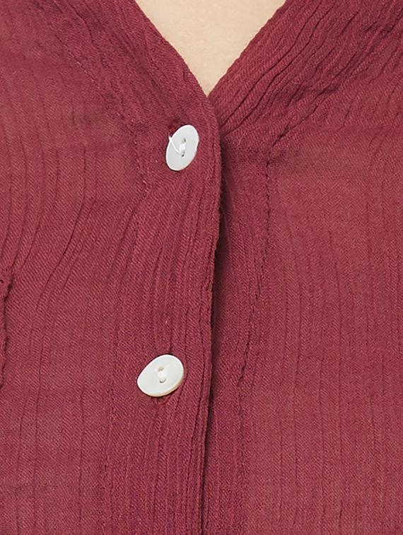 solid high-low kurti - 16725206 - Zoom Image - 4