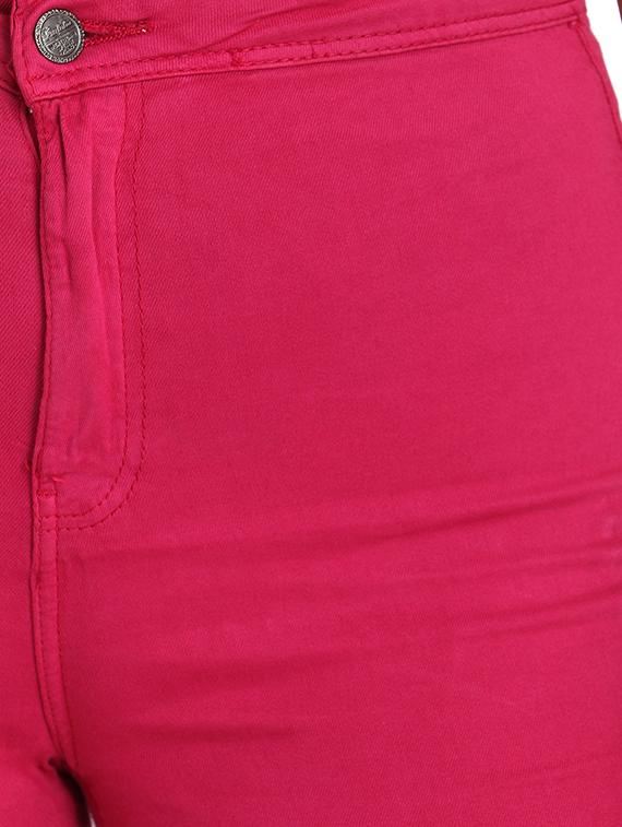 high rise solid jeans - 16725686 - Zoom Image - 4