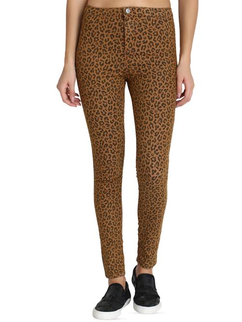 high rise animal jeans - 16725701 - Standard Image - 1