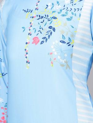printed straight kurta - 16725993 - Standard Image - 4