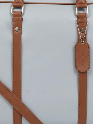 blue leatherette laptop laptop bag - 16726215 - Standard Image - 4