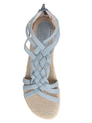blue closed back wedges - 16726266 - Standard Image - 4