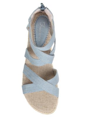 blue closed back wedges - 16726267 - Standard Image - 4