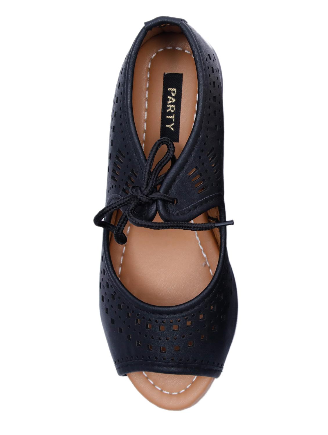 black lace-up wedges - 16726439 - Zoom Image - 4