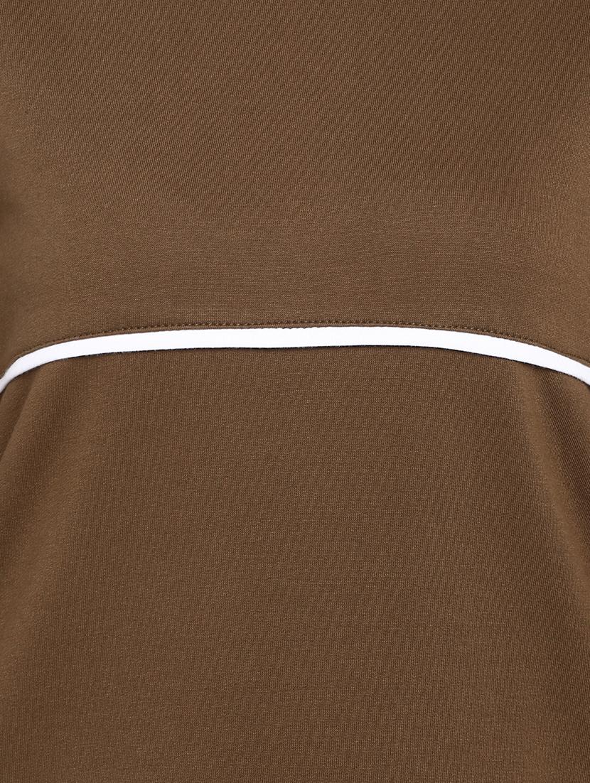 round neck contrast piped pullover - 16726868 - Zoom Image - 4