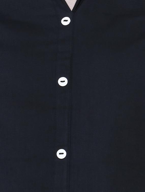 solid asymmetric kurta - 16727096 - Zoom Image - 4