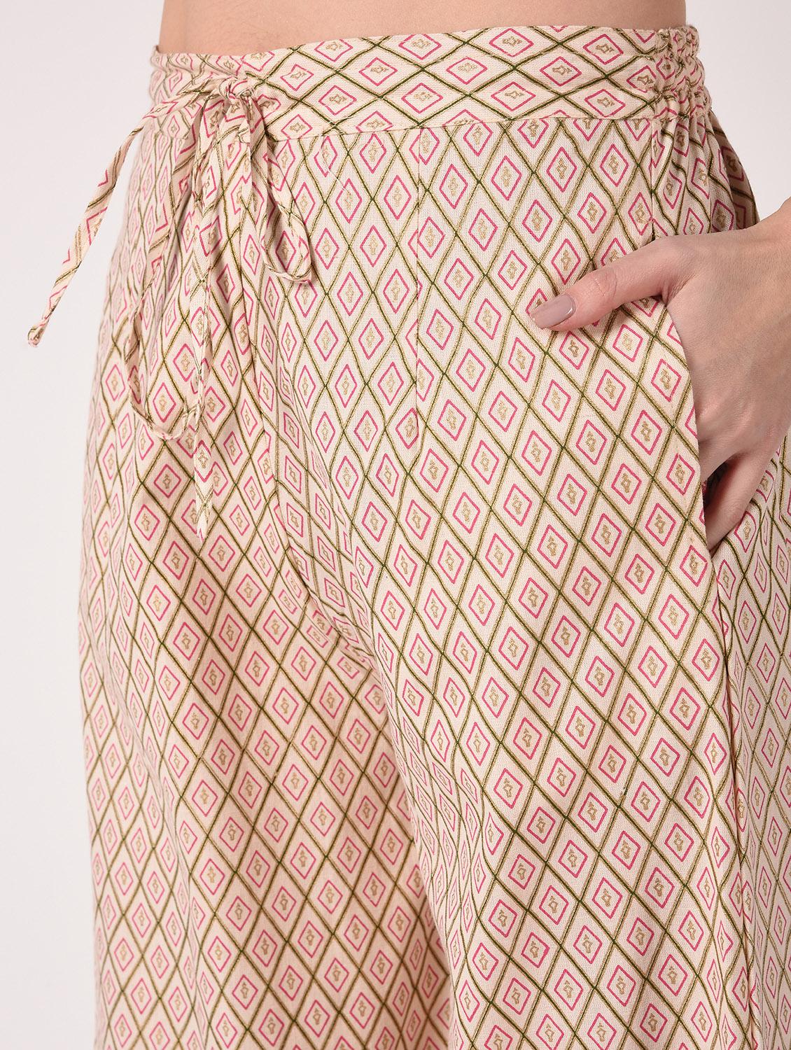 floral kurta palazzo set - 16728279 - Zoom Image - 7