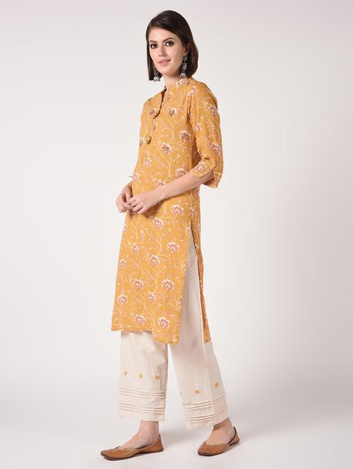 floral print kurta palazzo set - 16728284 - Standard Image - 1