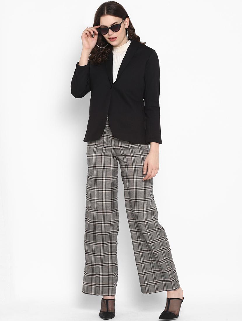 lapel neck long sleeved jacket - 16729224 - Zoom Image - 4