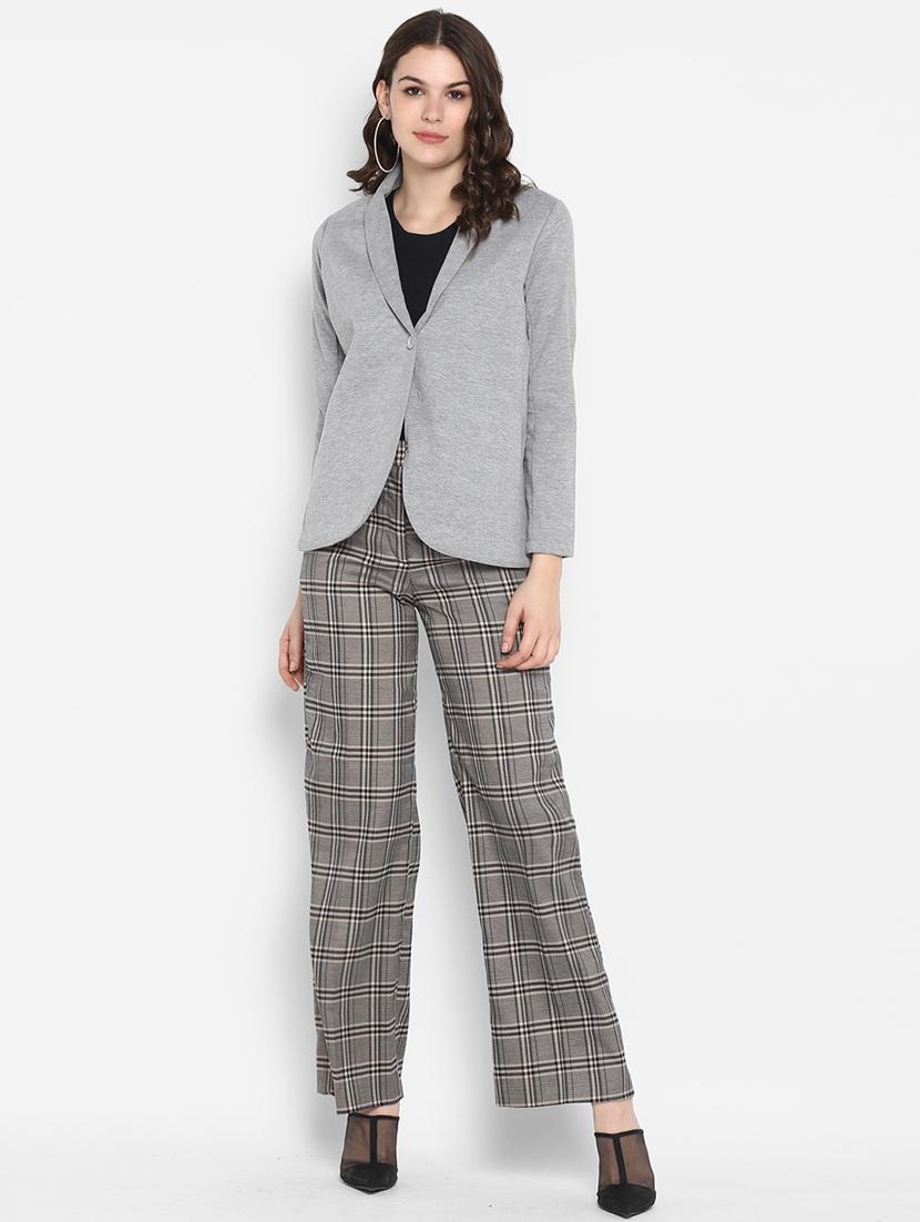 v-neck long sleeved blazer - 16729226 - Zoom Image - 4