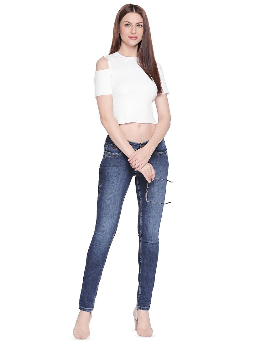 stone washed skinny fit jeans - 16729852 - Zoom Image - 4