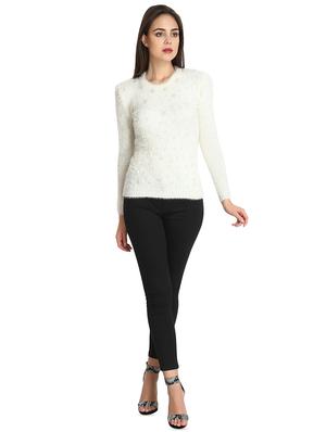 round neck embellished pullover - 16730822 - Standard Image - 4