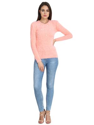 round neck embellished pullover - 16730827 - Standard Image - 4