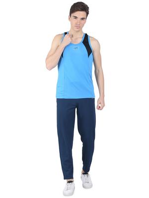 dark blue striped ankle length track pant - 16730999 - Standard Image - 4