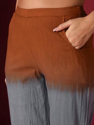 tie & dye kurta pant set - 16733994 - Standard Image - 7