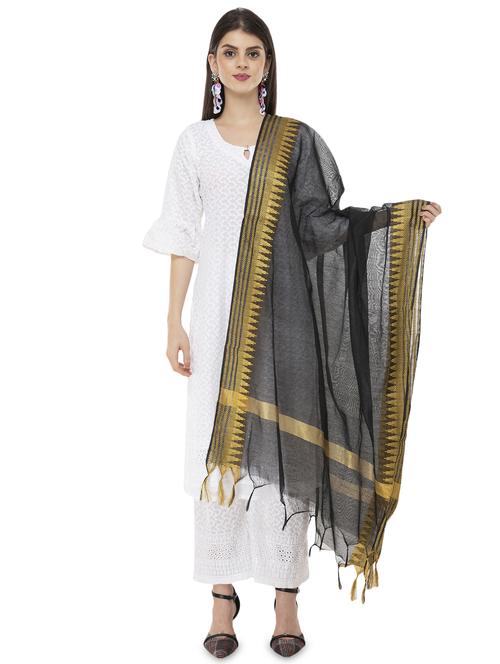 solid woven dupatta - 16734100 - Standard Image - 1