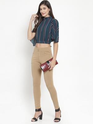 high rise solid jegging - 16734698 - Standard Image - 4