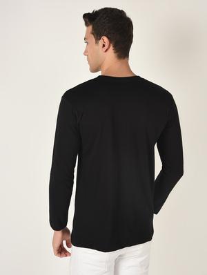 black typographic chest print t-shirt - 16735120 - Standard Image - 4