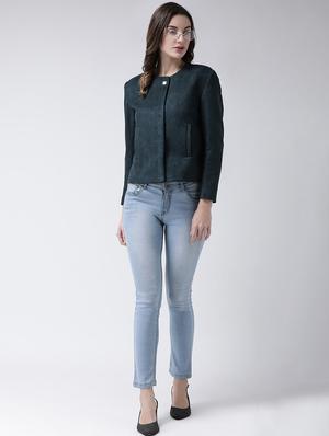 long sleeved concealed placket jacket - 16735150 - Standard Image - 4