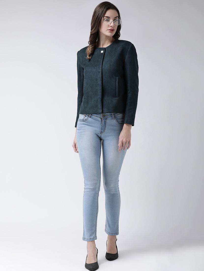 long sleeved concealed placket jacket - 16735150 - Zoom Image - 4