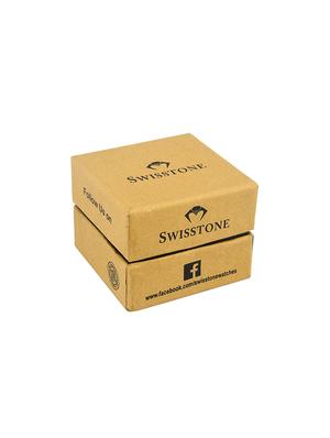 swisstone jewels181-blkgld gold plated bracelet wrist watch for women - 16736184 - Standard Image - 4