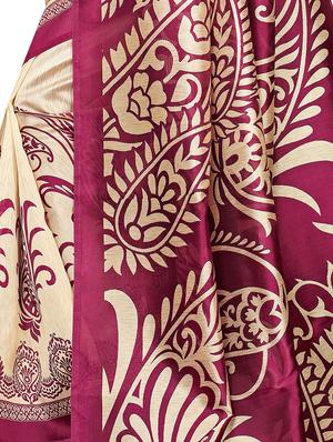 paisley mysore silk saree with blouse - 16736784 - Standard Image - 4