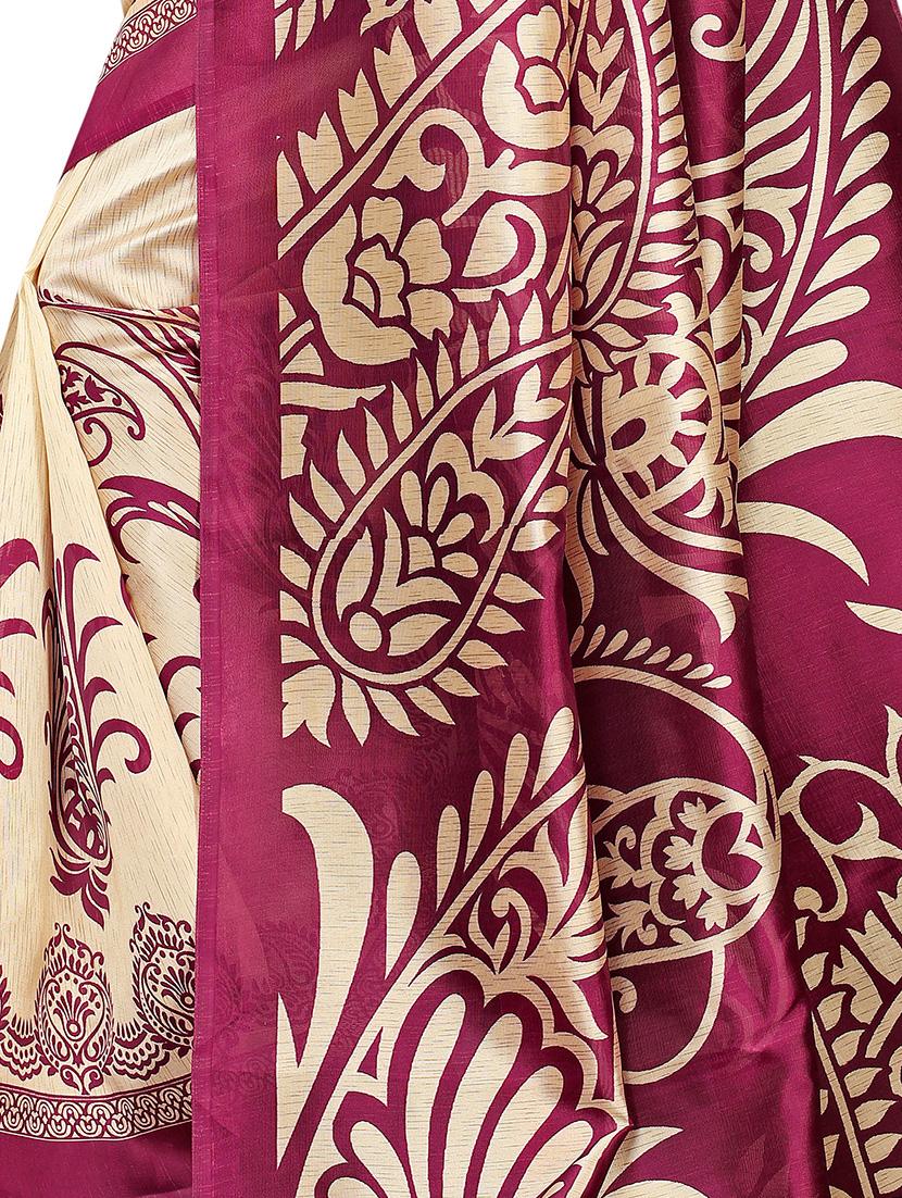 paisley mysore silk saree with blouse - 16736784 - Zoom Image - 4