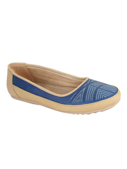 blue slip on ballerinas - 16736805 - Standard Image - 1