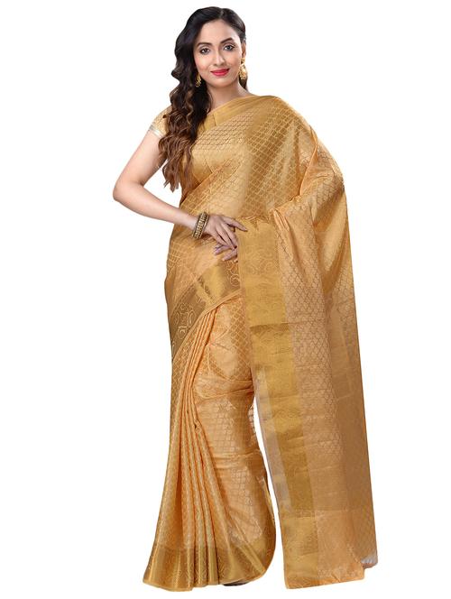 self design kanjivaram saree with blouse - 16736826 - Standard Image - 1