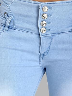 mid rise button detail jeans - 16737068 - Standard Image - 4