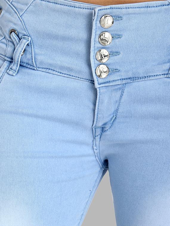 mid rise button detail jeans - 16737068 - Zoom Image - 4