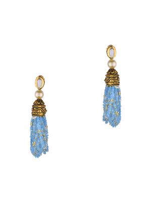 blue metal necklaces and earring - 16738038 - Standard Image - 4