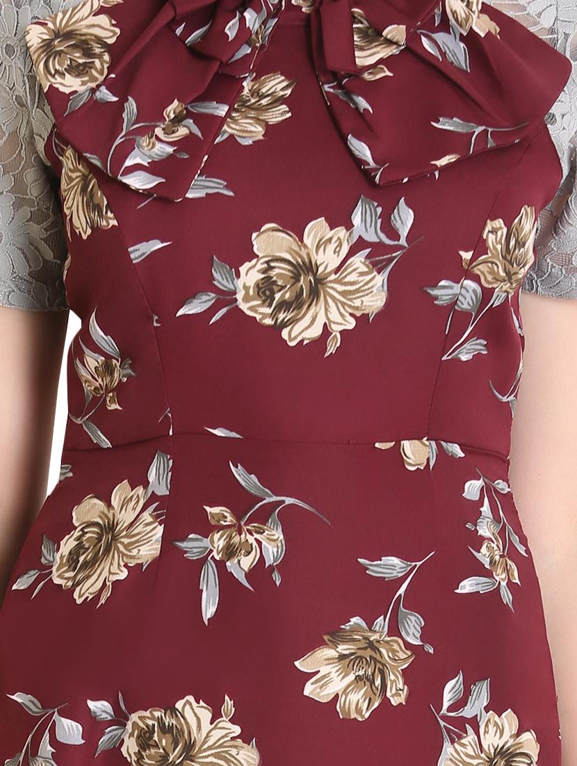 tie knot floral maxi dress - 16738510 - Zoom Image - 4