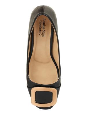 black slip on pumps - 16739137 - Standard Image - 4