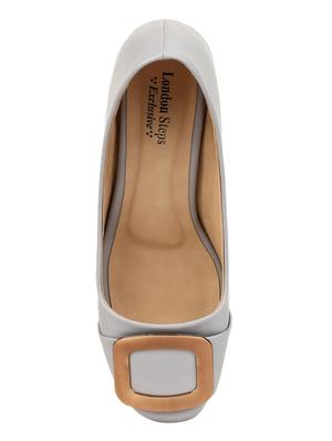 grey slip on pumps - 16739138 - Standard Image - 4