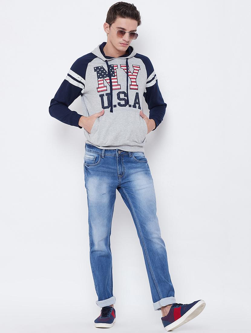 grey chest printed sweatshirt - 16739299 - Zoom Image - 4