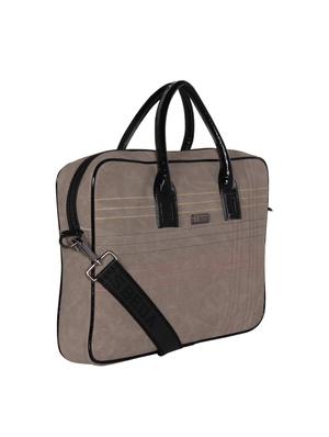 grey leatherette (pu) laptop bag - 16739355 - Standard Image - 4